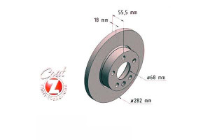 Tarcze Hamulcowe 2szt Vw T4 96-03 Zimmermann