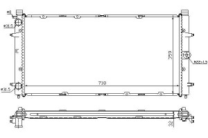 Chłodnica Silnika Vw Transporter Iv 1.8-2.8 07.90-