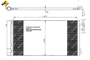 Skraplacz Klimatyzacji Bmw E81 87 90 92 03- Nrf