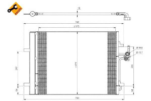 Skraplacz Klimatyzacji Ford Mondeo 07- Nrf