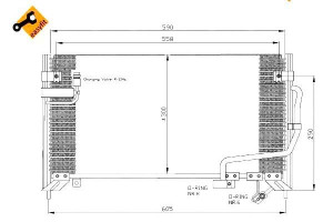 Skraplacz Klimatyzacji Mazda 323f -98 Nrf