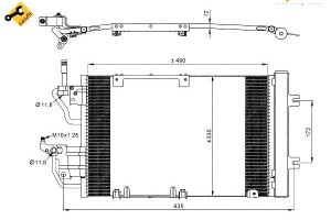Skraplacz Klimatyzacji Opel Astra H 1,3-1,9cdt Nrf