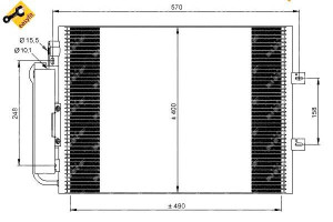 Skraplacz Klimatyzacji Renault Twingo 1,2 07- Nrf