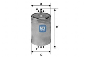 Filtr Paliwa Db 124 W202 W210 94- Ufi