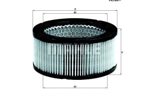 Filtr Powietrza Saab 96 1.5 10.65-10.75 Knecht