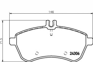 Klocki Hamulcowe Mercedes Przód W204 S204 C207 1,6