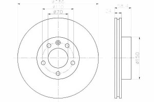 Tarcze Hamulcowe 2szt Opel Przód Omega Textar