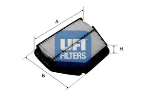Filtr Powietrza Chevrolet Captvia 2.0cdti 06- Ufi