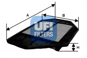 Filtr Powietrza Civic 1.7cdti 02- 17220plze01 Ufi