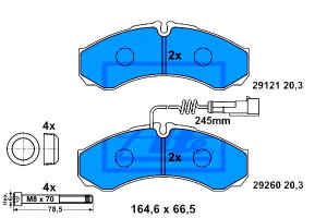Klocki Hamulcowe Rvi Maxity Nissan Cabstar Nt400 C
