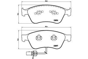 Klocki Hamulcowe Audi A8 02-09 Z Czuj. Brembo