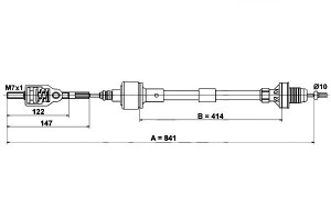 Linka Sprzęgła Opel Corsa B 1.0 11.96-09.00 Ate