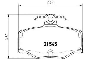 Klocki Hamulcowe Nissan Primera 90-02 Tył Brembo