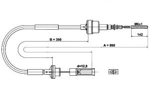 Linka Sprzęgła Fiat Brava Bravo I 1.6 10.95-10.01