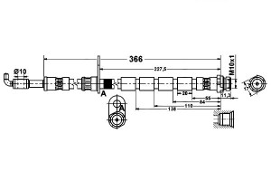 Przewód Hamulcowy Elast. Ford Fiesta Vi 1.25-1.6d