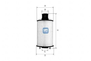 Filtr Oleju Wklad Landrover,jaguar Ufi