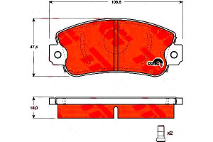 Klocki Hamulcowe Fiat Przód Panda Regata Uno 83-96