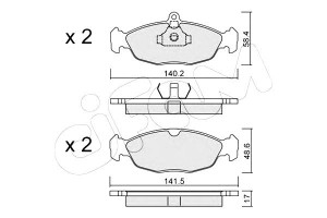 Klocki Hamulcowe Opel Astra F Corsa B Cifam