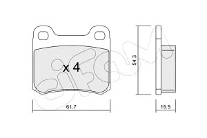 Klocki Hamulcowe Mercedes W124.w201 Tył Cifam