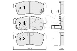 Klocki Hamulcowe Suzuki Ignis 00-03 Cifam