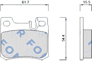 Klocki Hamulcowe Mercedes W124.w210 Tył Fomar