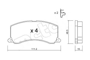Klocki Hamulcowe Suzuki Baleno 95-99 Czuj Metelli