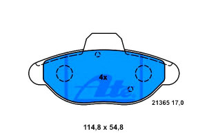 Klocki Hamulcowe Fiat Cinquecento 0.7/0.9/1.1 07.9