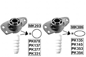 Osłony Odboje Audi A3 Seat Leon 1.2-3.2 05.03-08.1