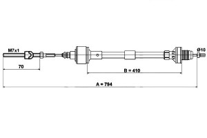 Linka Sprzęgła Opel Corsa B Tigra 1.2-1.7d 03.93-1