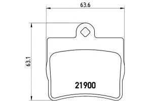 Klocki Hamulcowe Mercedes W202 C-klasa 96-00 Tył B