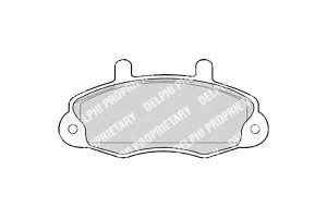 Klocki Hamulcowe Ford Transit 91- 14" Delphi Ham