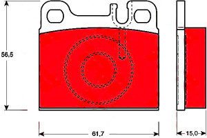 Klocki Hamulcowe Mercedes S (c126) S (w126) 2.5-5.