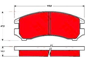 Klocki Hamulcowe Nissan Przód Sunny Trw
