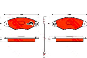 Klocki Hamulcowe Renault Przód Kangoo 97- Xsara 20