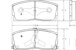 Klocki Hamulcowe Daihatsu Charade 87-93 A.b.s.