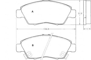 Klocki Hamulcowe Honda Civic 91- A.b.s.