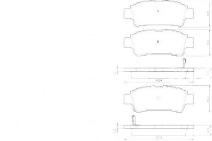 Klocki Hamulcowe Toyota Avensis Verso 01-09 Tył A.