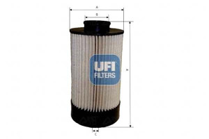 Filtr Paliwa Iveco Daily 29l-65c 06- Ufi
