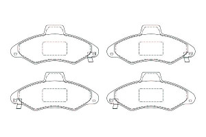 Klocki Hamulcowe Ford Przód Escort 90- Breck