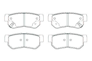 Klocki Hamulcowe Hyundai Tył Sonata 98- Santa Fe 0