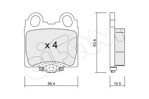 Klocki Hamulcowe Lexus Gs300 97-05 Tył Cifam
