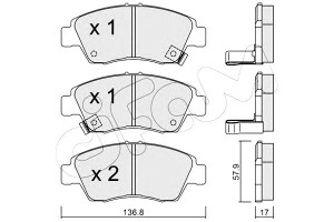 Klocki Hamulcowe Honda Civic 91-01 Przód Cifam