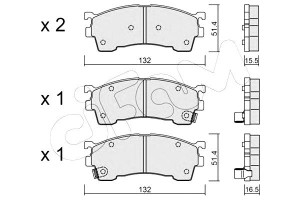 Klocki Hamulcowe Mazda 323 00- Cifam