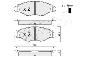 Klocki Hamulcowe Peugeot 206 98- Cifam
