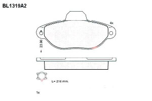 Klocki Hamulcowe Fiat 500 Punto Ford Ka Lancia Y 1