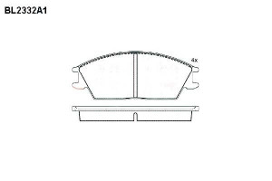 Klocki Hamulcowe Honda Accord Hyundai Pony 14.8mm