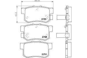Klocki Hamulcowe Mintex 06430s2ae50 06430s2a000 43