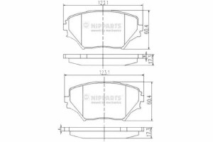 Klocki Hamulcowe Toyota Rav 4 Ii 2.4 Nipparts Nipp