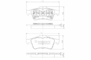 Klocki Hamulcowe Tył Nissan Primera P12 2002 Mazda