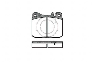 Klocki Hamulcowe Mercedes S-klasa W126 W123 17.5mm